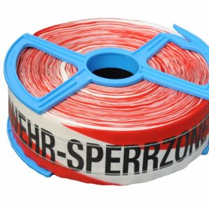 Absperrband “Feuerwehr-Sperrzone” 250 m auf Kunststoffspule