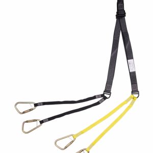 Abseilspinne ultraBRIDLES zu ein- und zweiteiliger Korbtrage