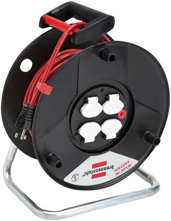 Kabelrolle Garant 50 m aus PVC mit 4 x T13/230 V