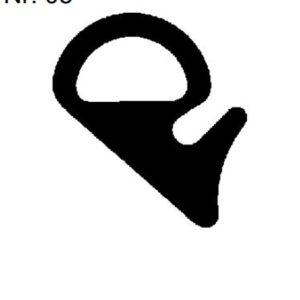 Joint en caoutchouc profil 5 pour porte blindée et couvercle blindé (prix de vente au mètre)