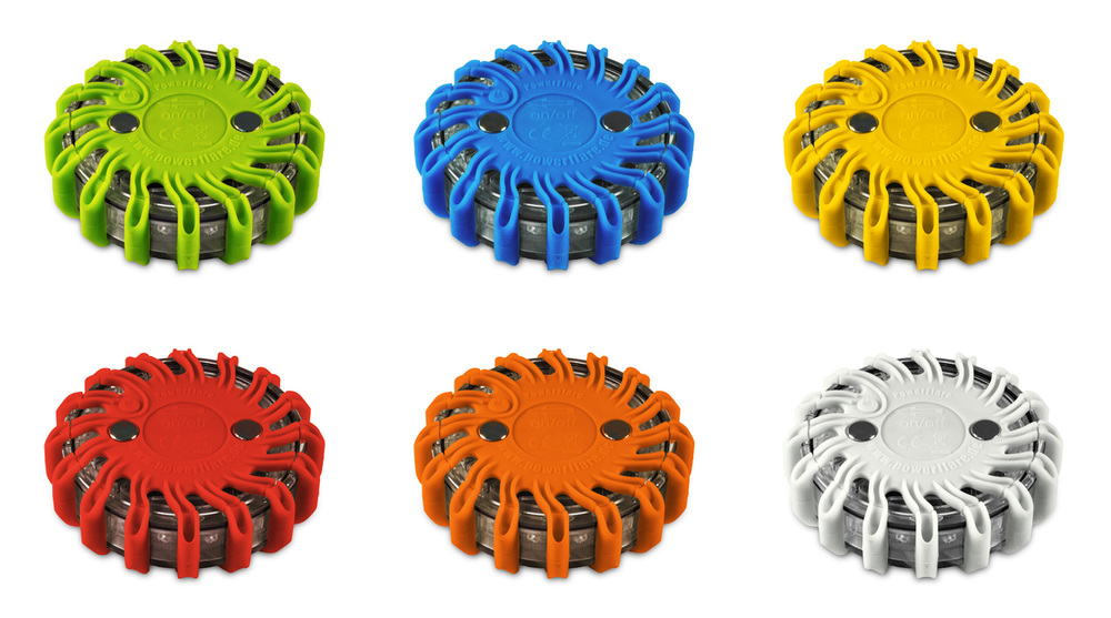 Multi-Blinkleuchte POWERFLARE LED einzeln mit Akku